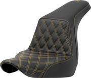 Saddlemen Lattice Stitch Step-up Seat - For Harley Davidson
