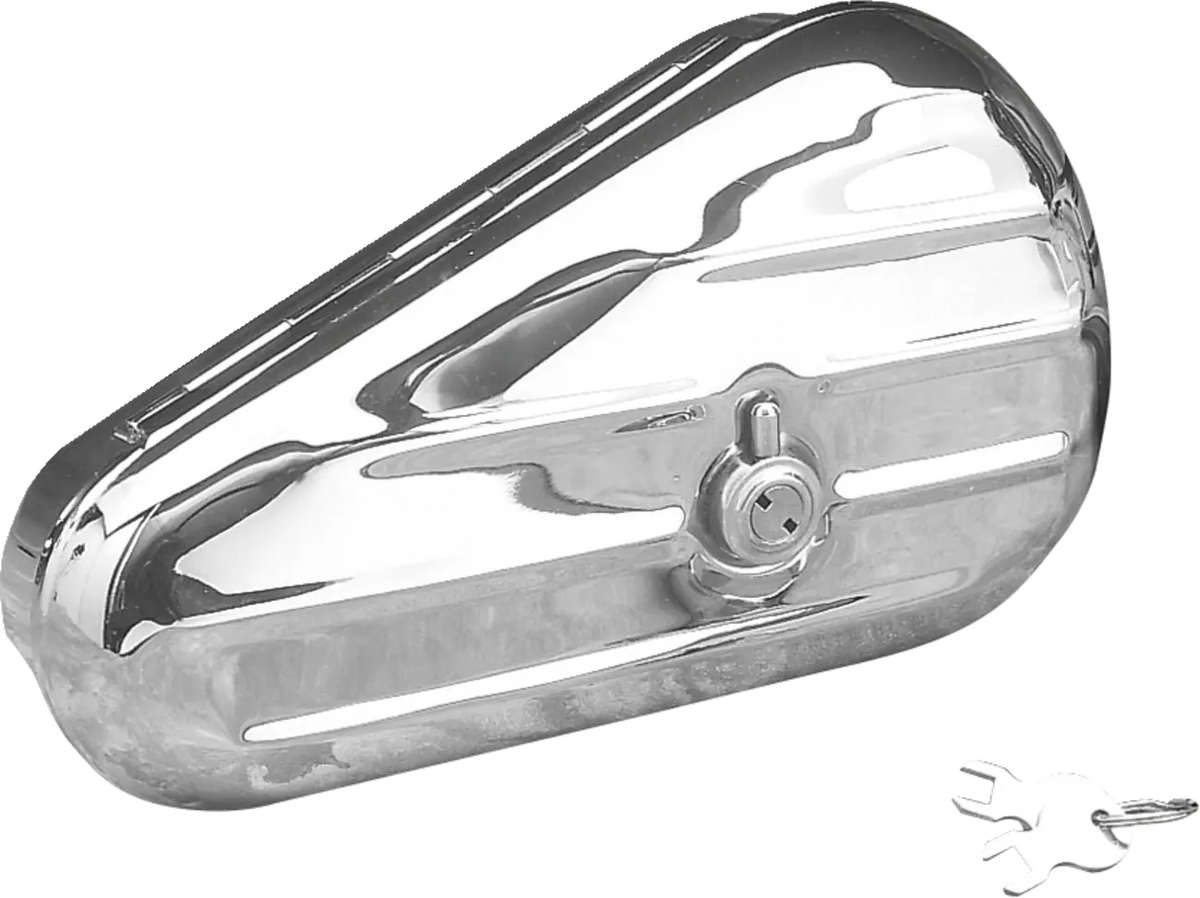Drag Specialties Teardrop Right Side Toolbox Chrome