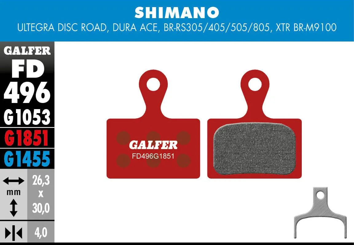 Galfer G1851 Advanced Brake Pads for Shimano Disc Road