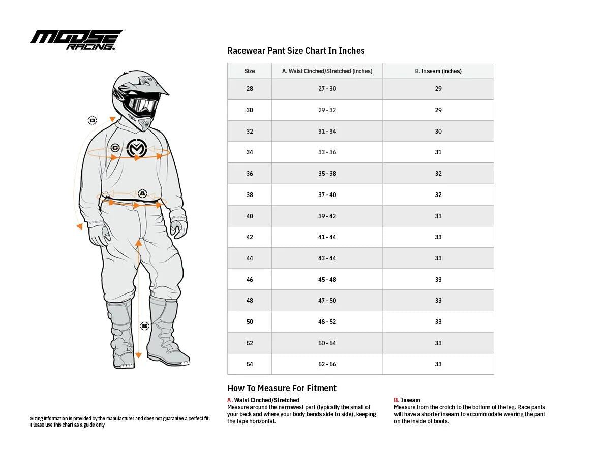 Moose Offroad Agroid Pants For Men - Black/Blue/Orange/White
