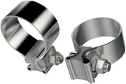 Khrome Werks Stainless Steel Muffler Clamps For 1.75" Mufflers