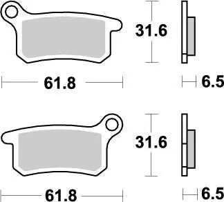 Moto-master Nitro Brake Pads - Sintered Metal - Front & Rear