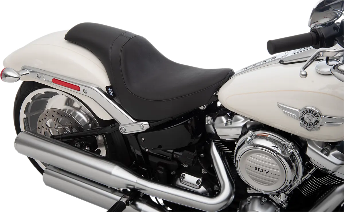 Drag Specialties Predator Seat - Black - For Harley Davidson
