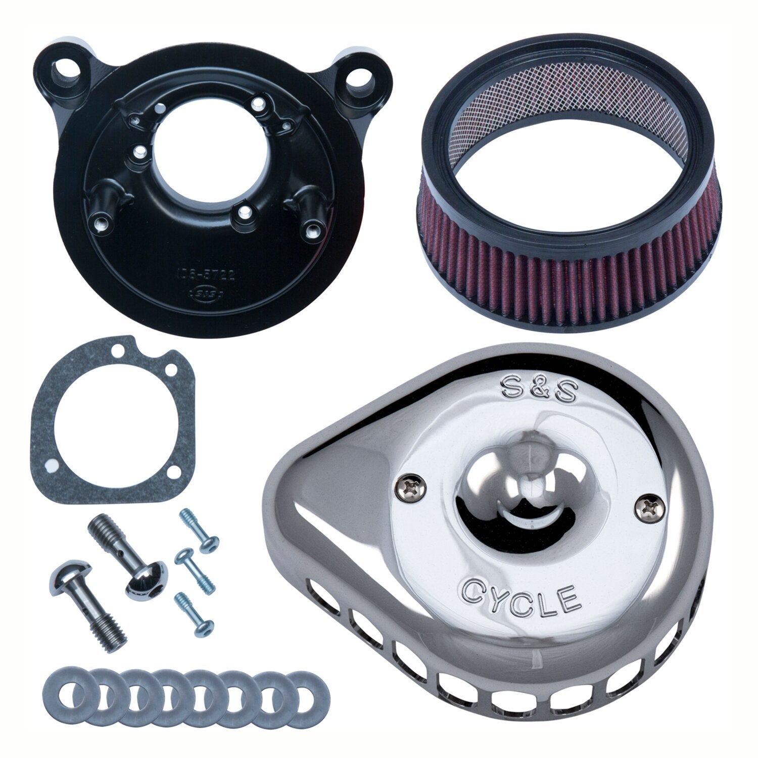 S&S Mini Teardrop Stealth air cleaner kit