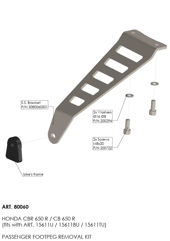 Leovince Footpeg Removal Kit