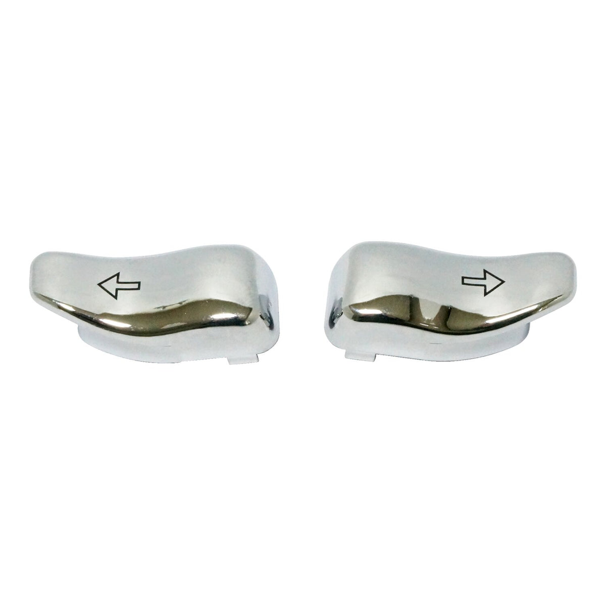 MCS Turn signal switch extender cap set - Chrome
