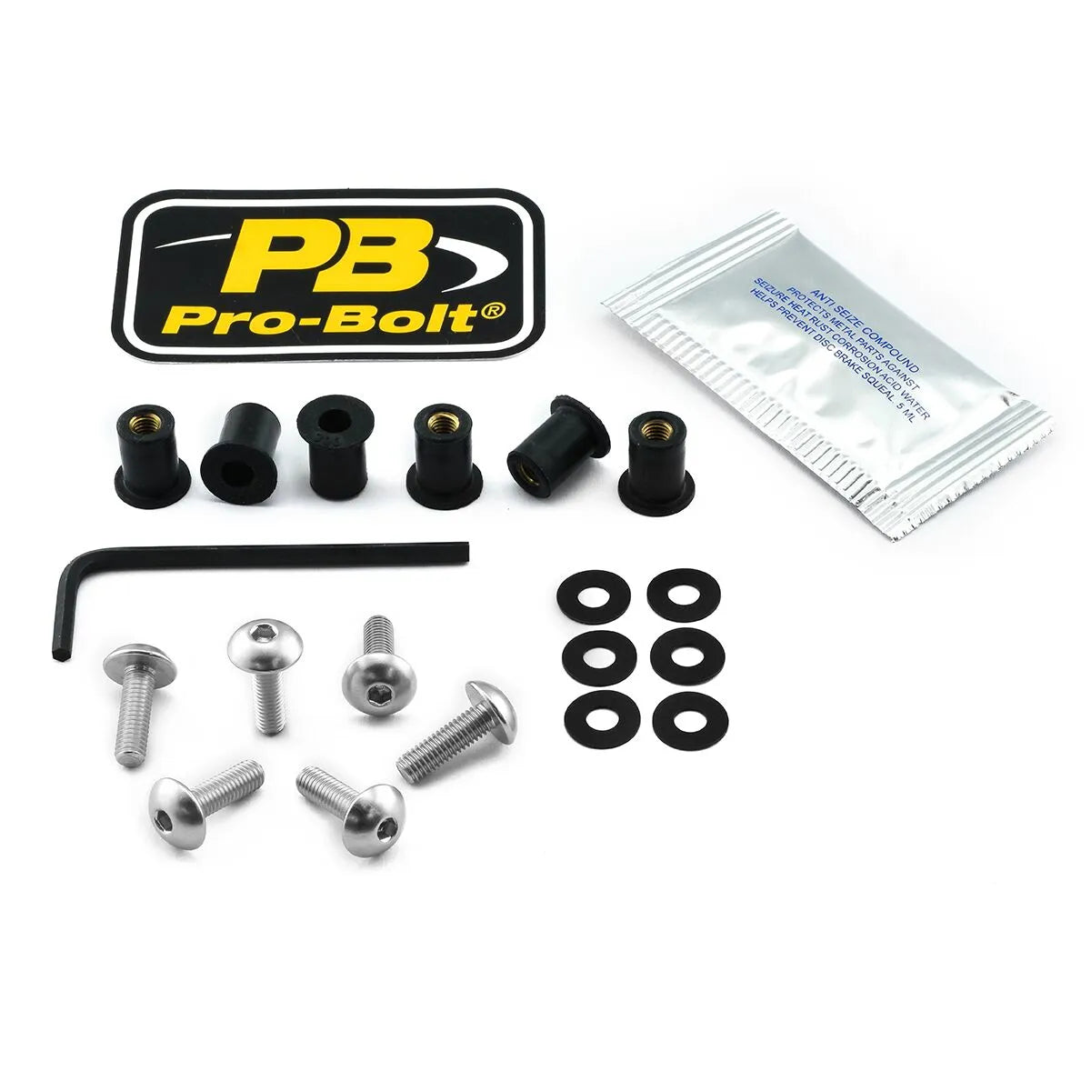 Pro Bolt Aluminium Screen Bolt Kit