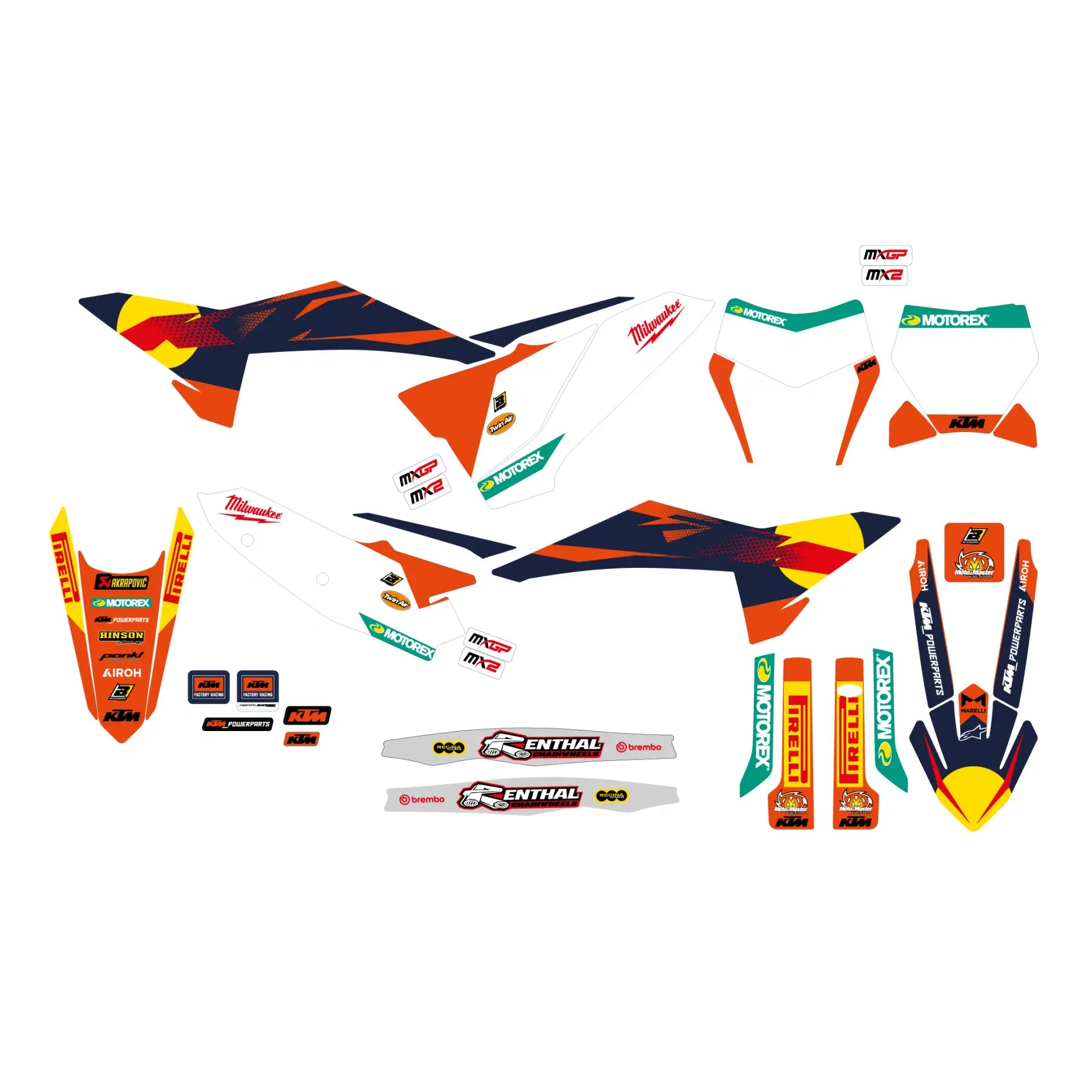 Blackbird Racing Factory Grafik Sticker Kit For Ktm