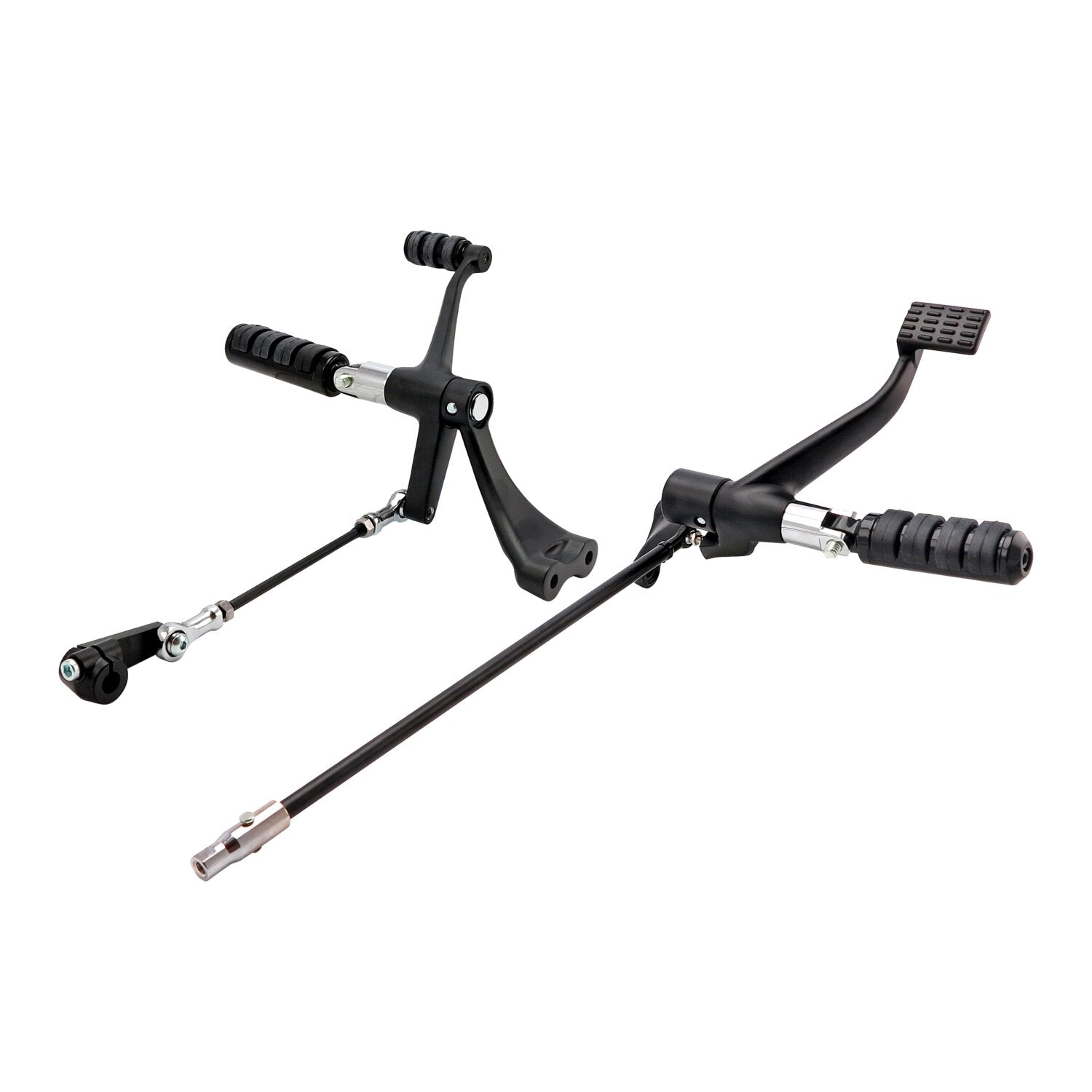 MCS Evo XL forward control kit - ISO pegs - Black