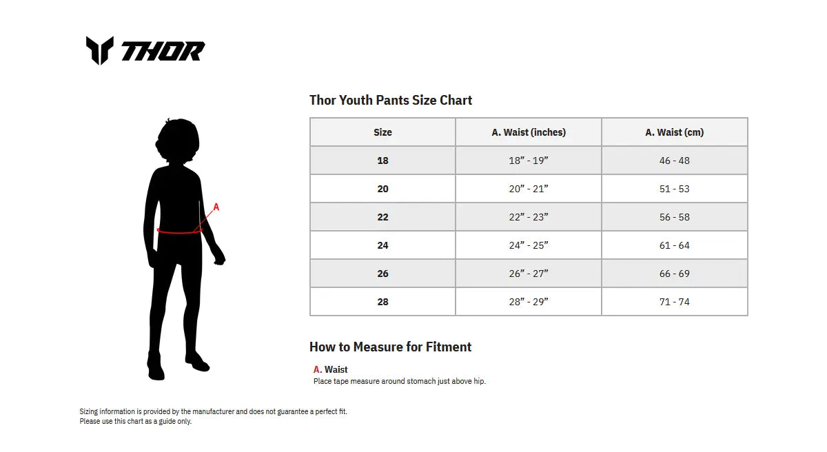 Thor Youth Launchmode Forge Pants - Blue, Light Gray, Fluorescent Yellow