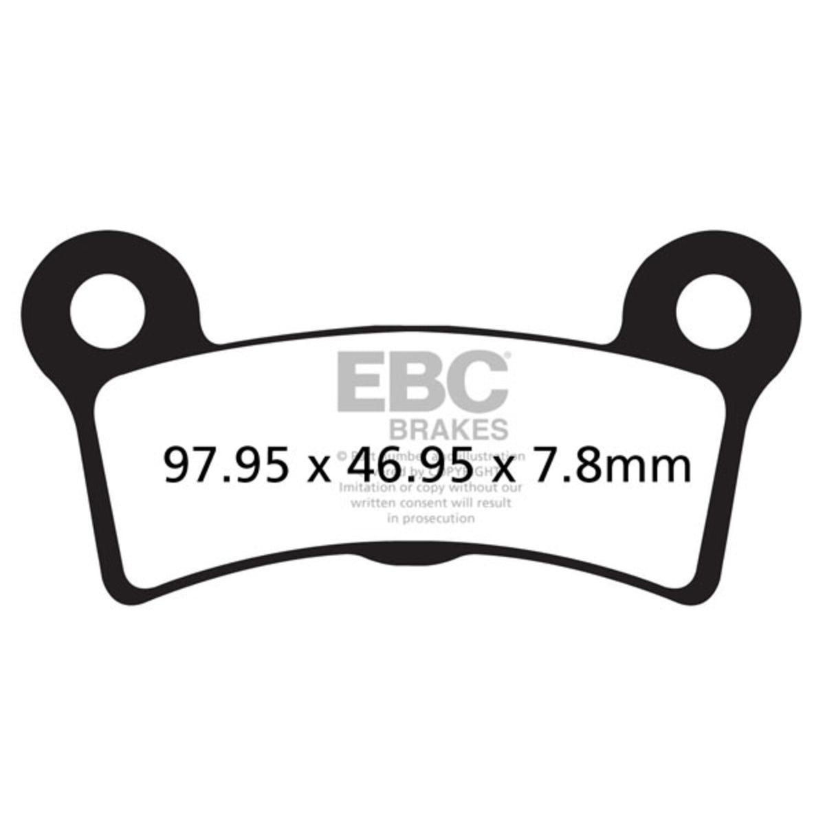 EBC brake pads - V-Pad semi sintered copper