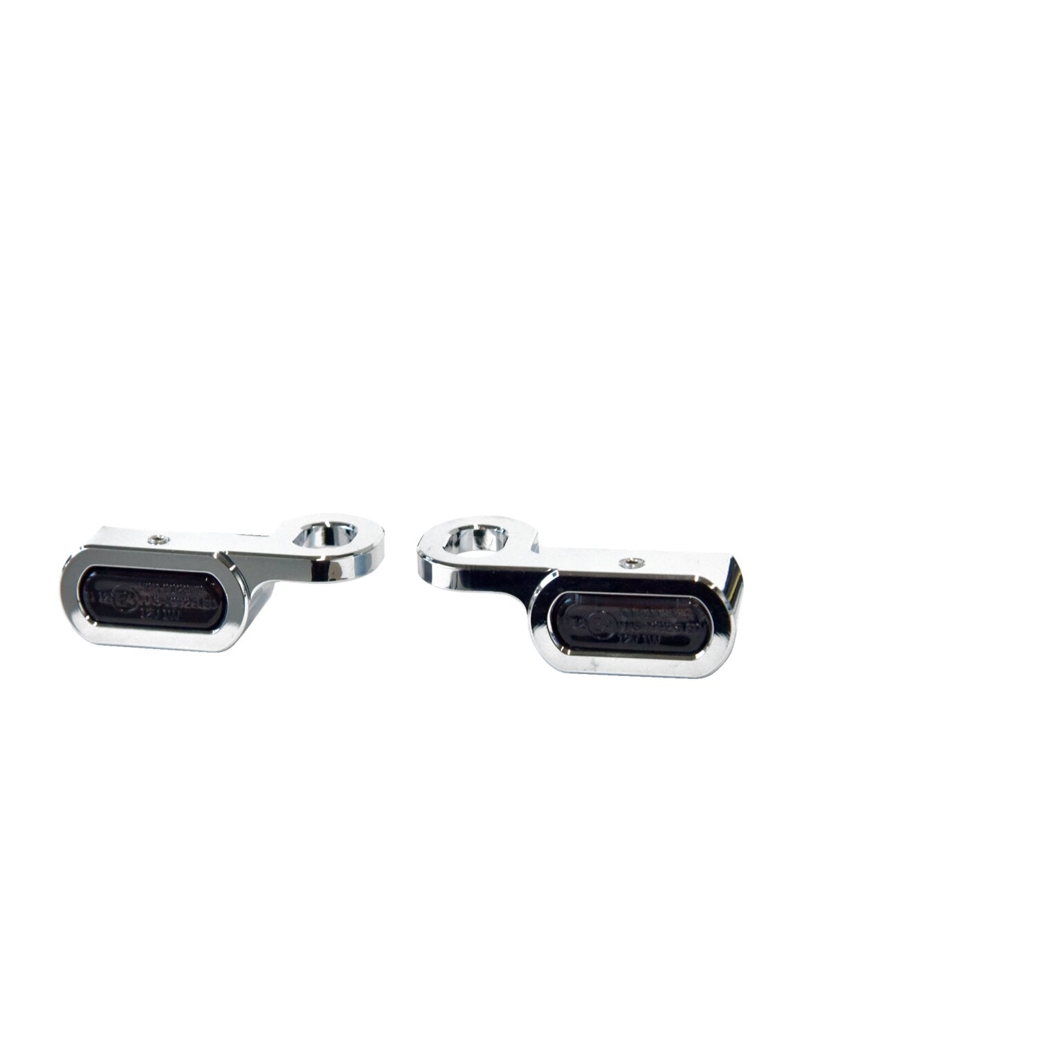 MCS Fastline below bar LED turn signal set - Chrome