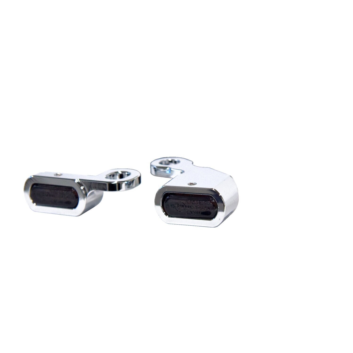 MCS Fastline below bar LED turn signal set - Chrome