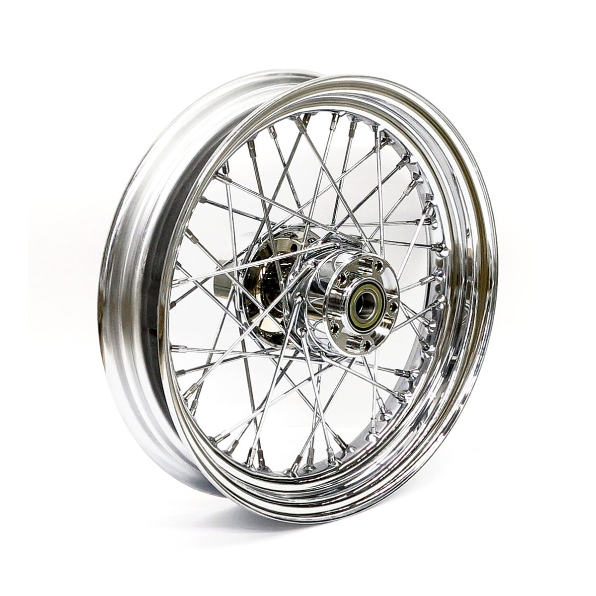 MCS 3.00 x 16 rear wheel 40 spokes chrome