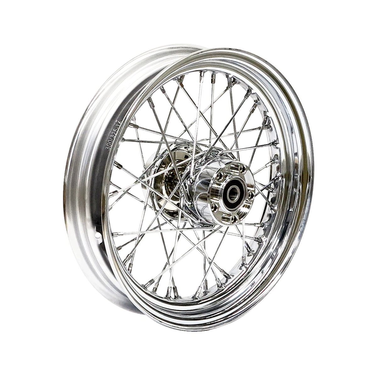 MCS 3.00 x 16 rear wheel 40 spokes chrome
