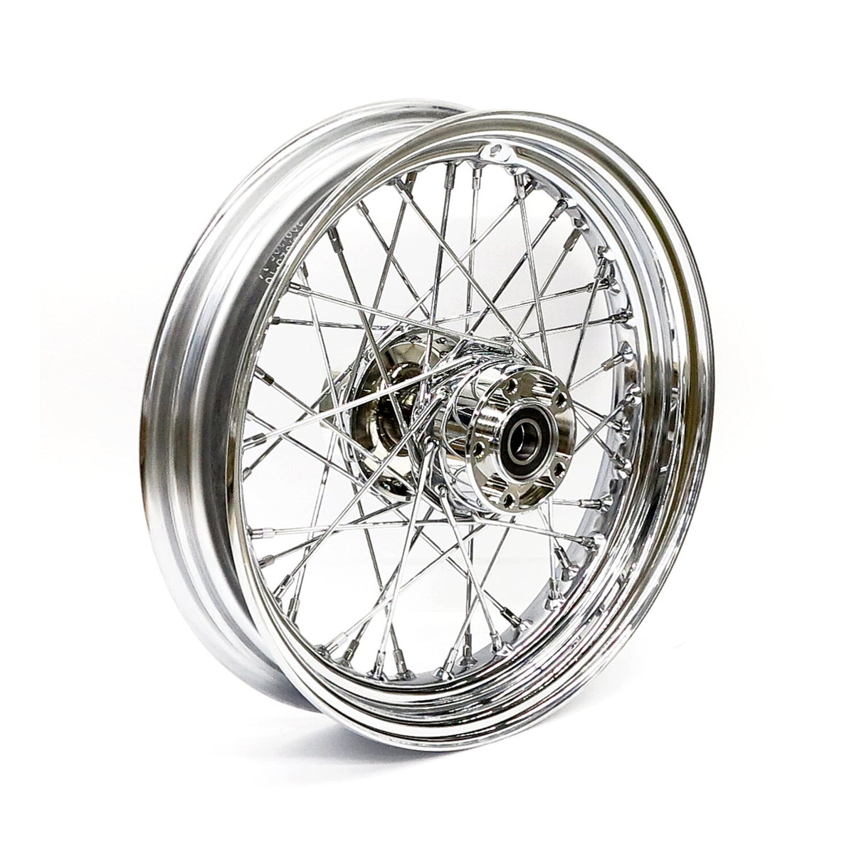 MCS 3.00 x 16 front wheel 40 spokes chrome