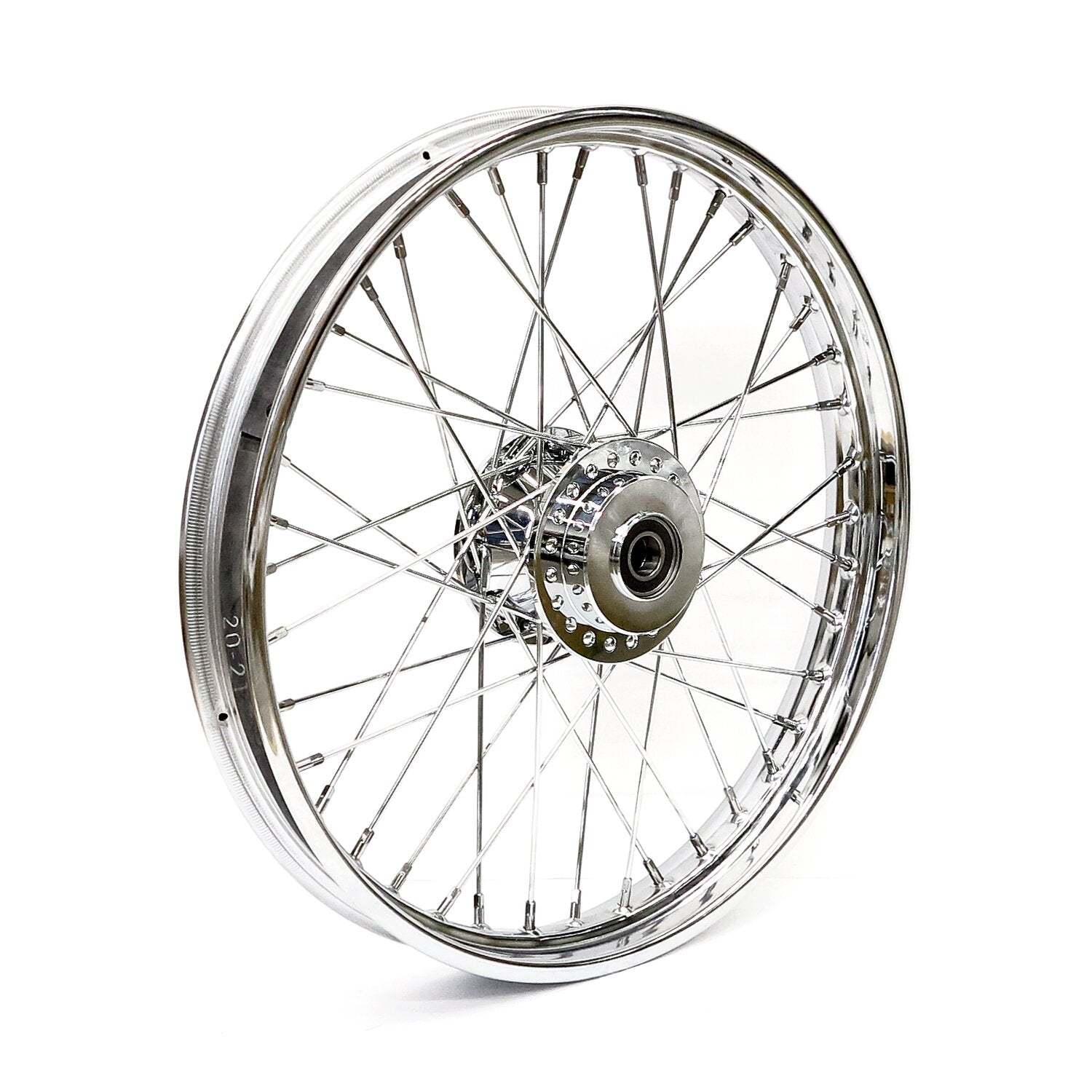 MCS 2.15 x 21 front wheel 40 spokes chrome
