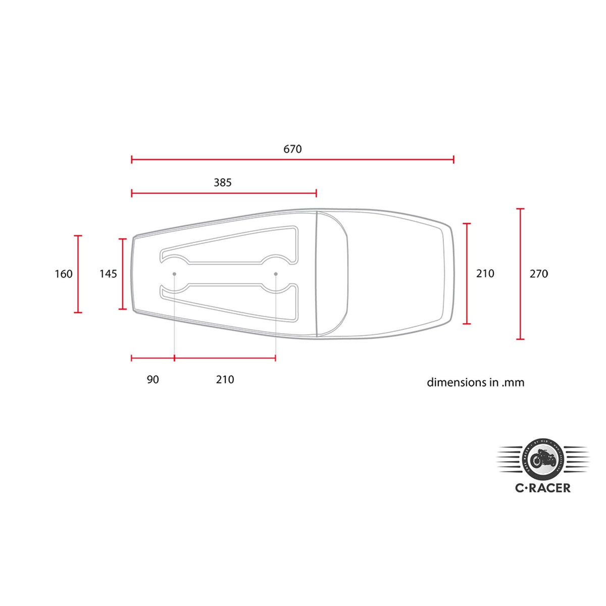 C-Racer Bolntor SCR5 Flat Track seat black
