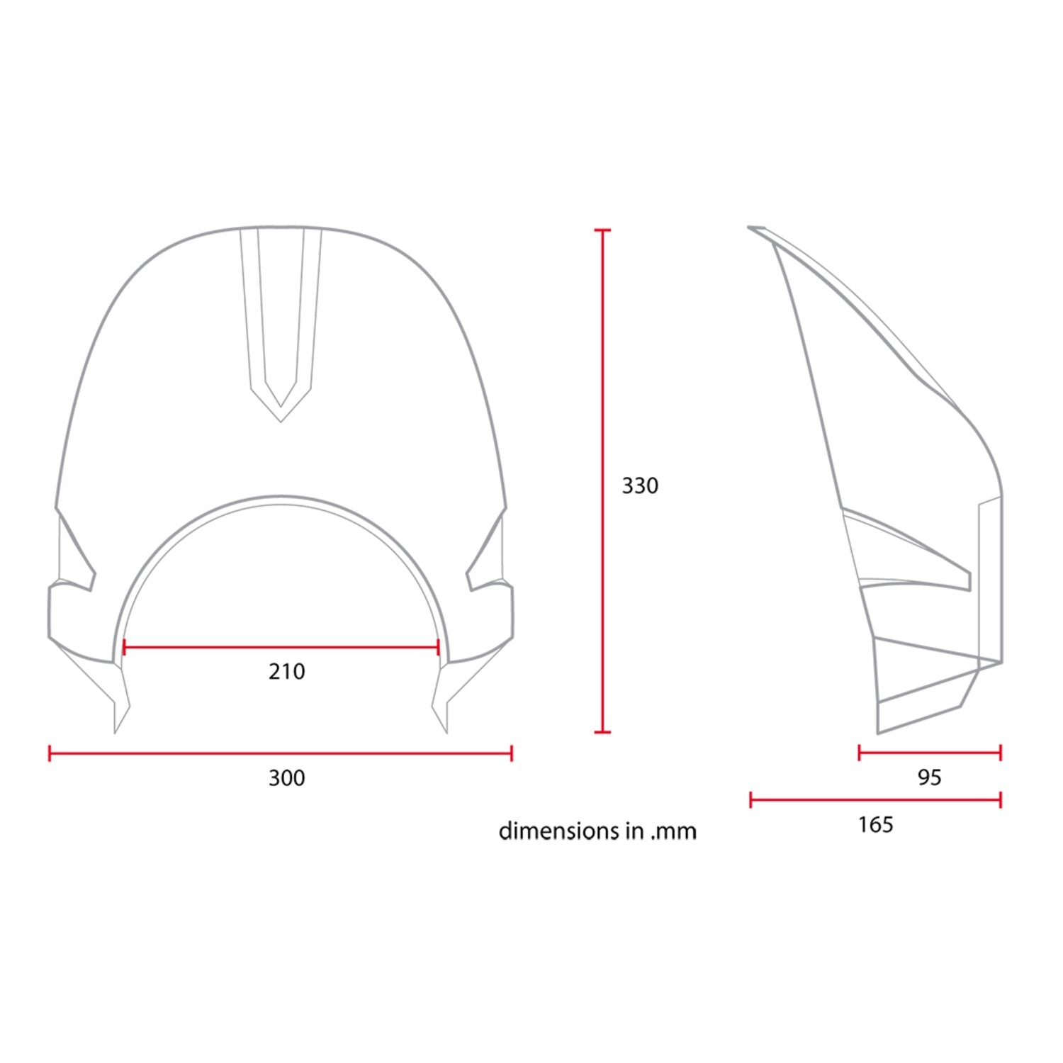 C-Racer universal Cafe Racer mask No3