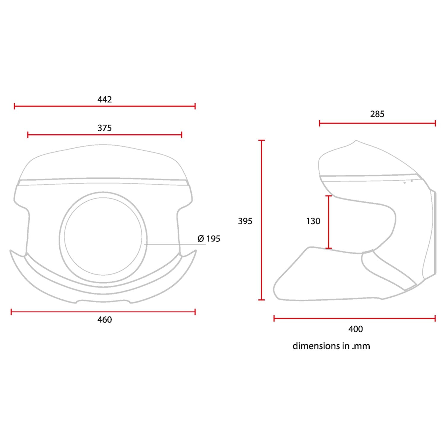 C-Racer universal Cafe Racer mask No7.2