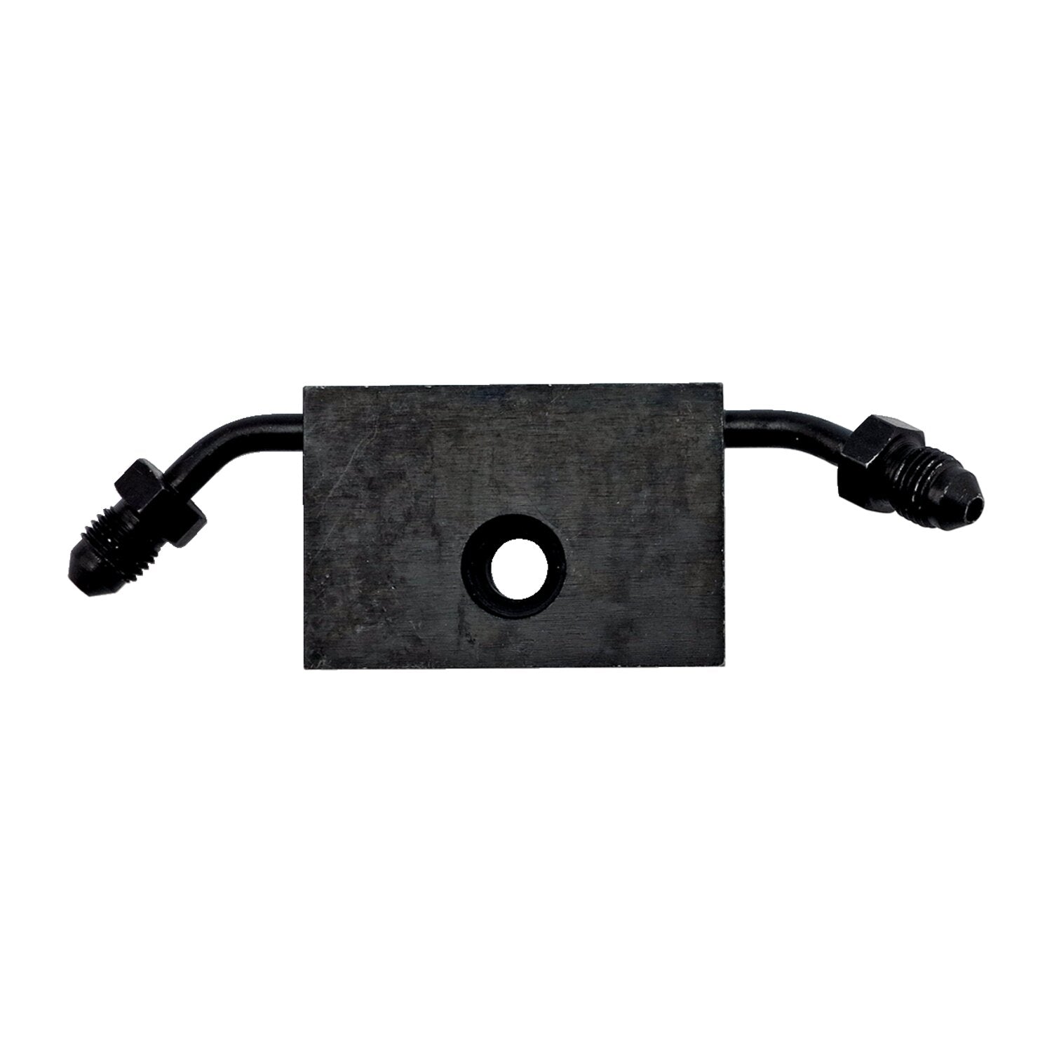 Goodridge ABS adapter front - Black plated carbon steel