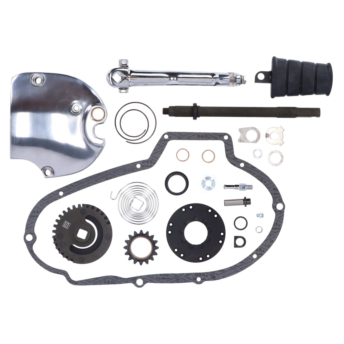 MCS Sportster kick start kit polished