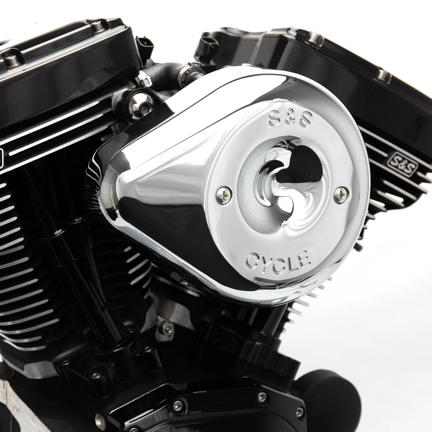 S&S Stealth teardrop air cleaner kit - Chrome