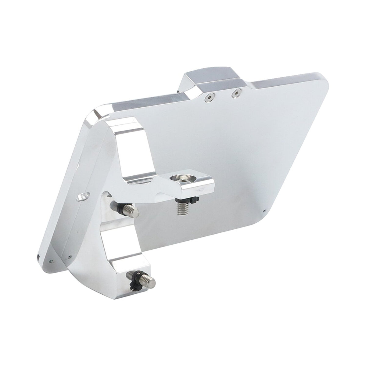 CPV 'slide-in' license plate bracket - Side mount polished