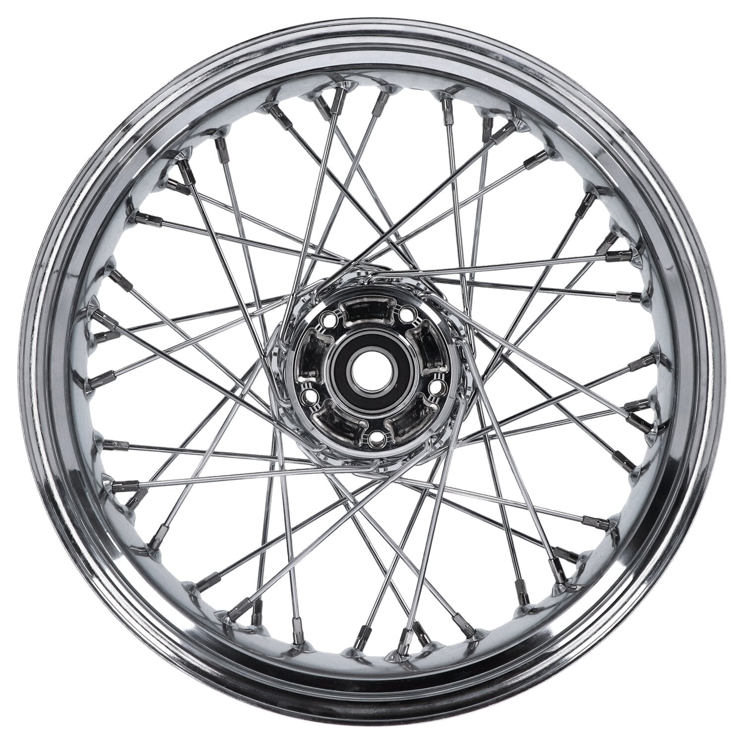 MCS 5.00 x 16 rear wheel 40 spokes chrome
