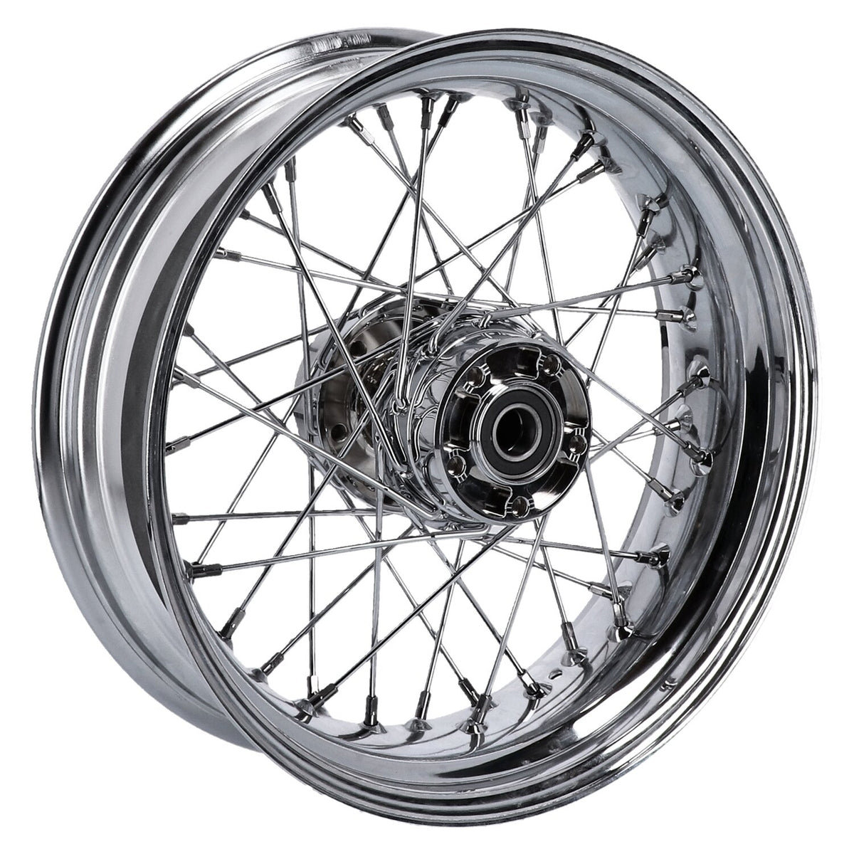 MCS 5.00 x 16 rear wheel 40 spokes chrome