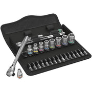 Wera Zyklop ratchet switch kit 28 pcs - 1/4" drive - US Sizes