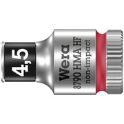 Wera Zyklop 1/4" socket with holding function - Metric 4.5