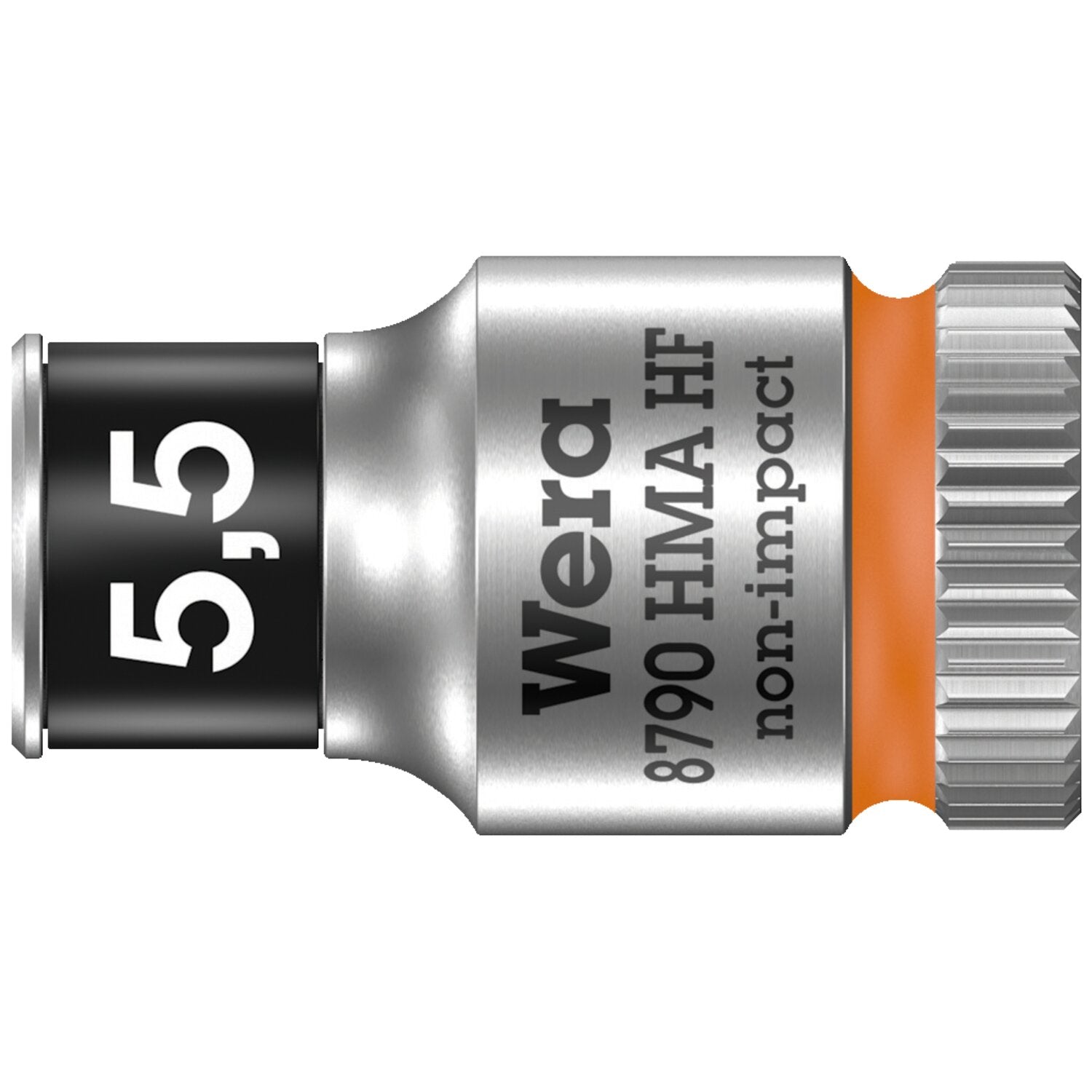 Wera Zyklop 1/4" socket with holding function - Metric 5.5