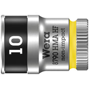 Wera Zyklop 1/4" socket with holding function - Metric 10.0