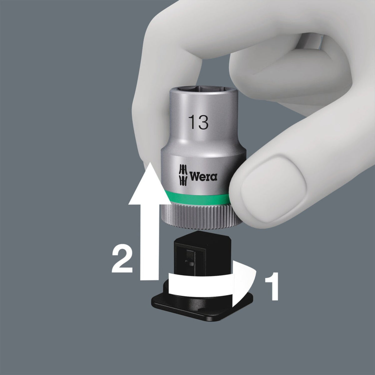 Wera socket belt with 1/4" drive Hex sockets - Metric