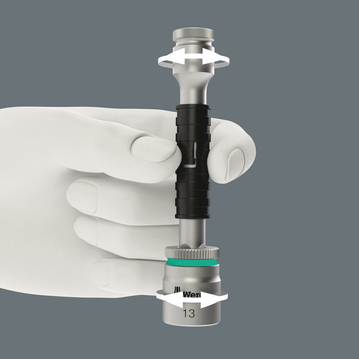 Wera Zyklop 1/4" short extension 75mm