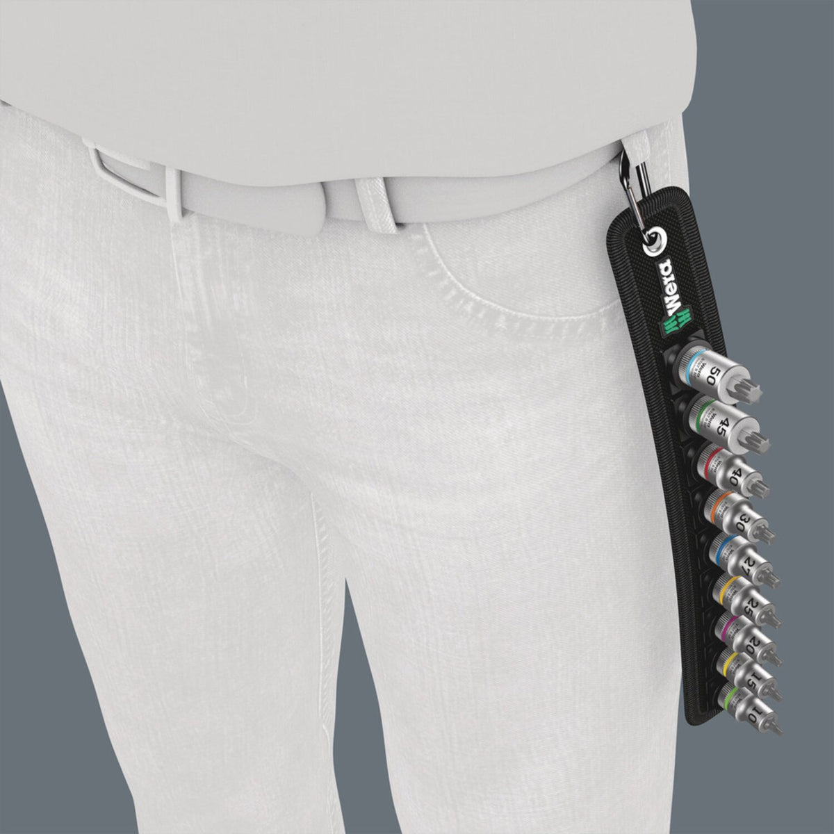 Wera socket belt with 3/8" drive Torx® socket bits