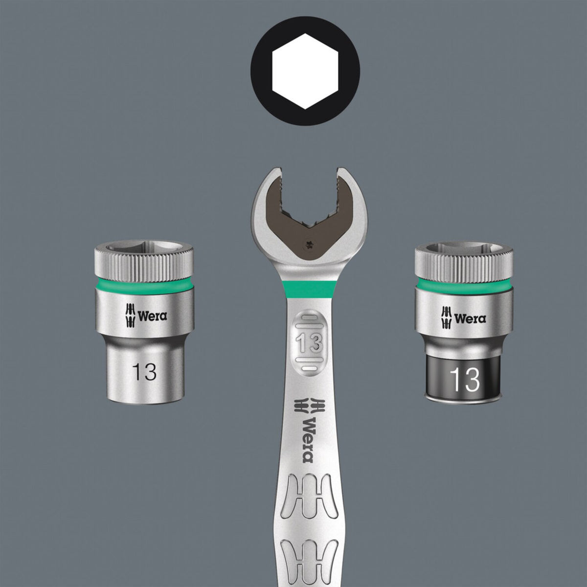 Wera Zyklop 1/2" socket - US sizes 25/32"