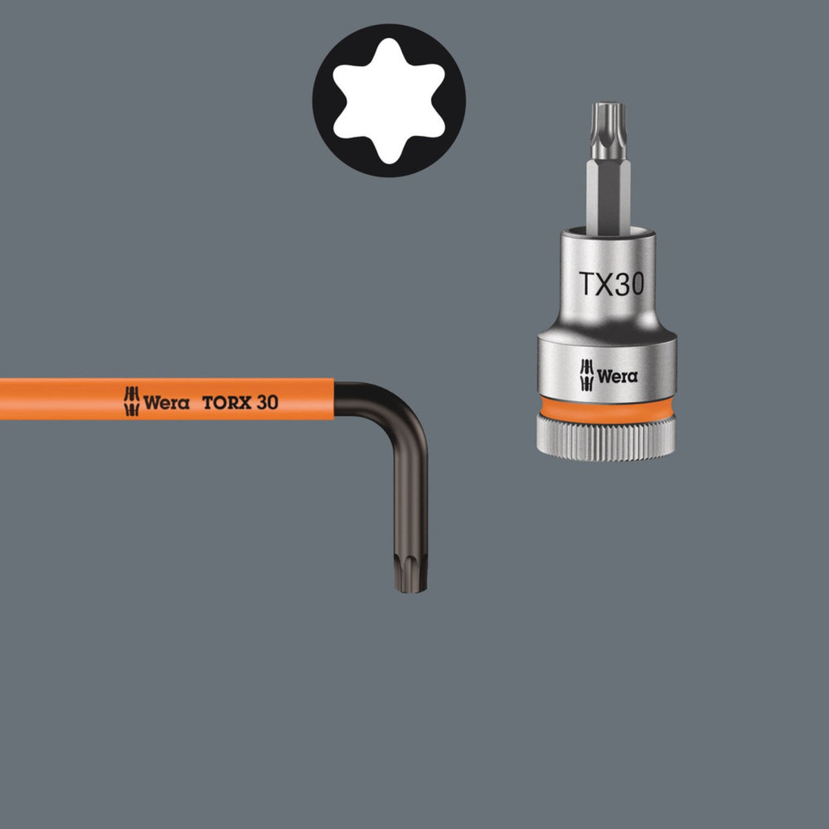 Wera Torx® key multicolor bright orange - TX30