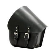 Longride swingarm bag - Smooth black leather - 11.6 liter