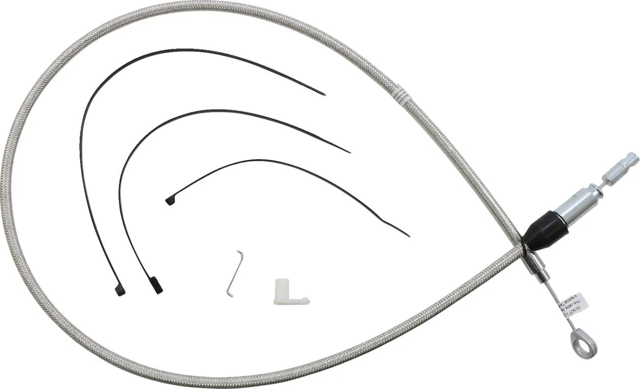 Magnum Shielding Polished Clutch Cable Quick Connect Upper