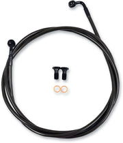 La Choppers Midnight Braided Brake Line Kit Ape Hanger