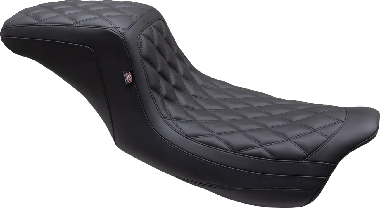 2-Up Mustang Double Diamond Squareback Seat - For Harley Davidson