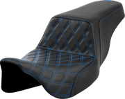 Saddlemen Lattice Stitch Step-up Seat - For Harley Davidson