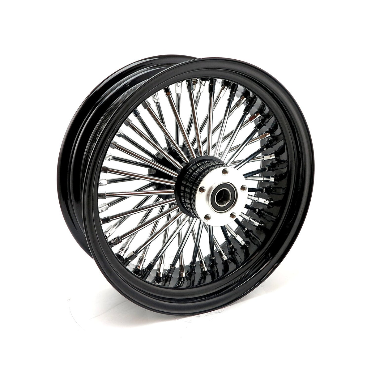 MCS radial 48 fat spoke rear wheel 5.50 x 16 black