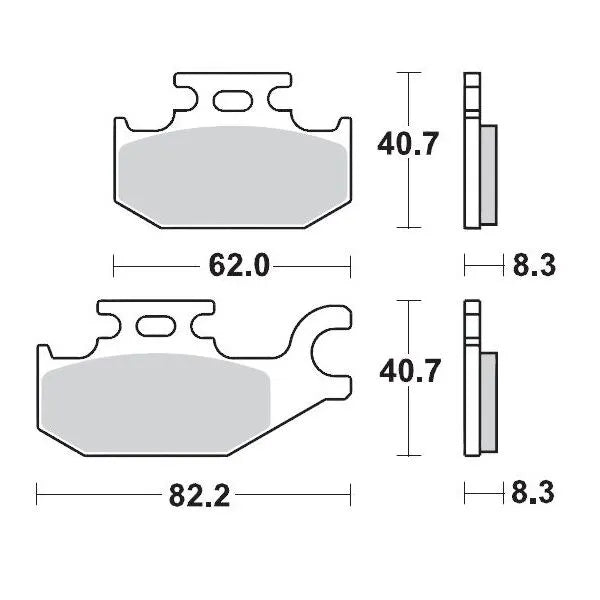 Moto-master Racing Brake Pads For Atv - Front