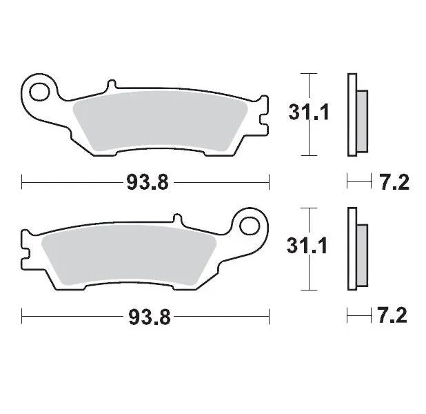 Moto-master Racing Gp Sinterpro Offroad Brake Pads - Front