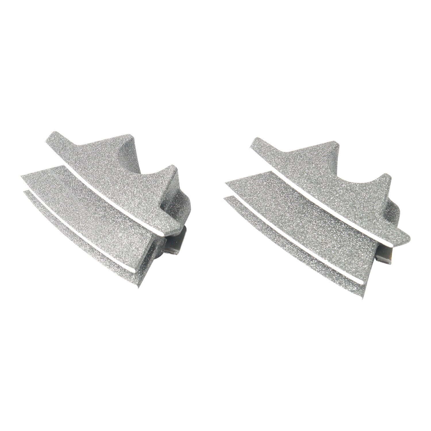 MCS Head bolt bridge cover set - Finned silver granite
