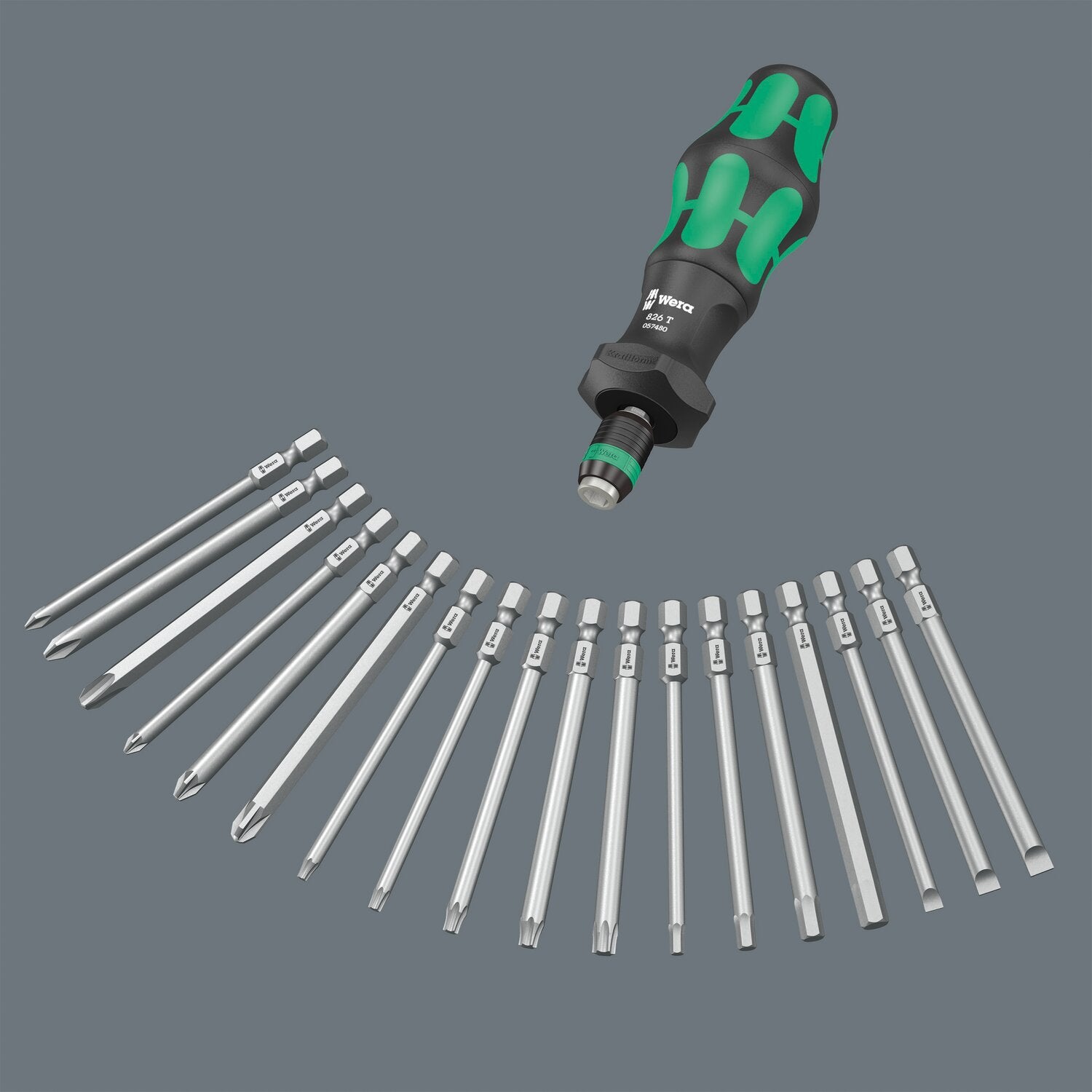 Wera Kraftform 1/4" bit holding Turbo bit driver handle