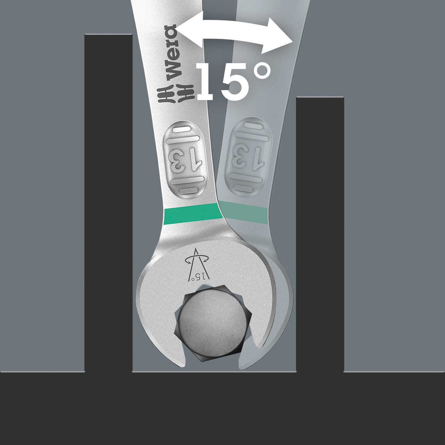 Wera wrench open/ box end 3/8" Joker 6003 series